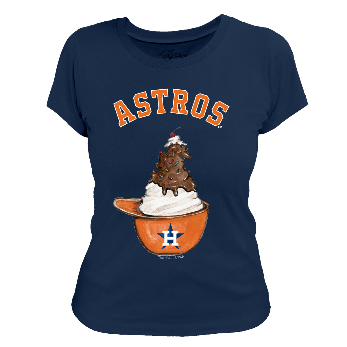 Houston Astros Sundae Helmet Women's Tee Shirt