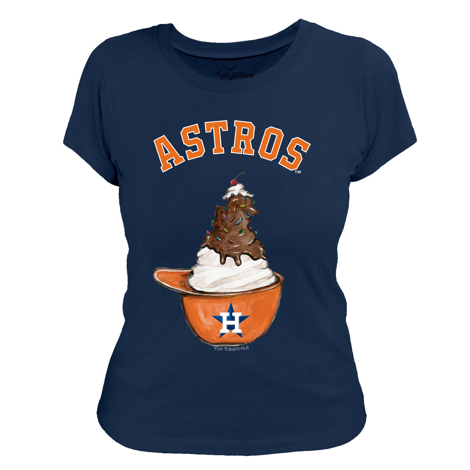 Houston Astros Sundae Helmet Women's Tee Shirt