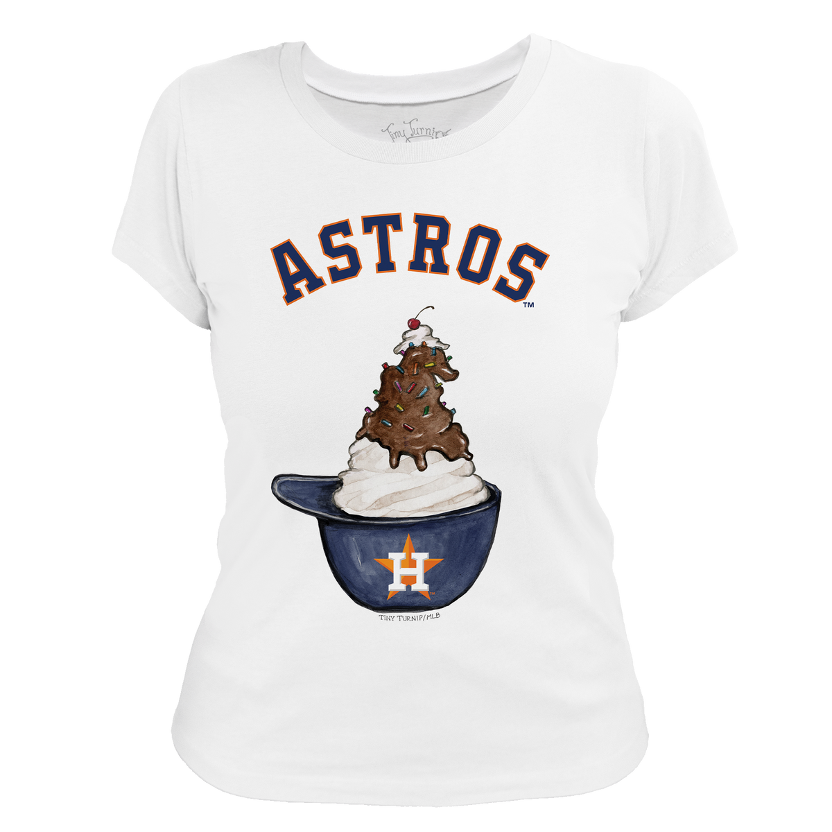Houston Astros Sundae Helmet Women's Tee Shirt