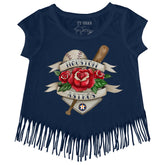 Houston Astros Tattoo Rose Fringe Tee