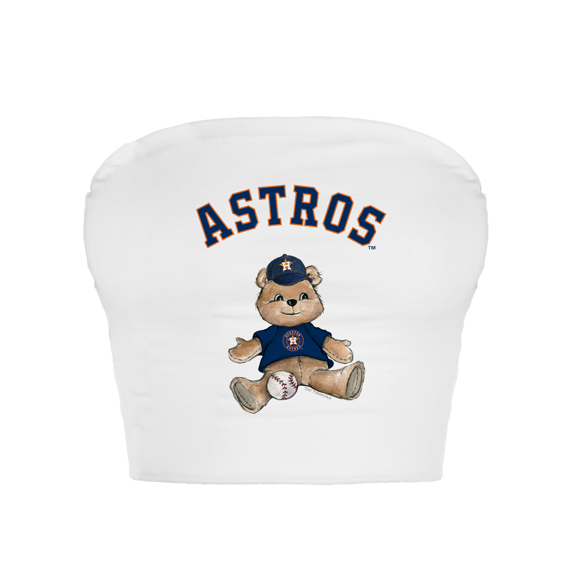 Houston Astros Teddy Crop Tube Top