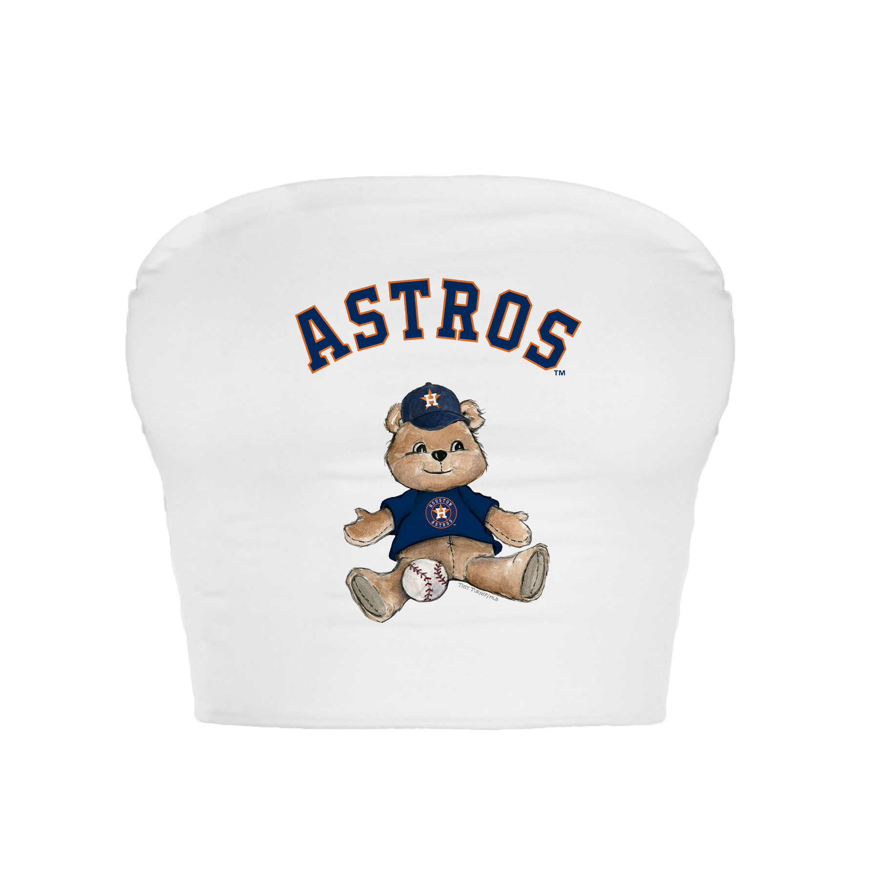 Houston Astros Teddy Crop Tube Top