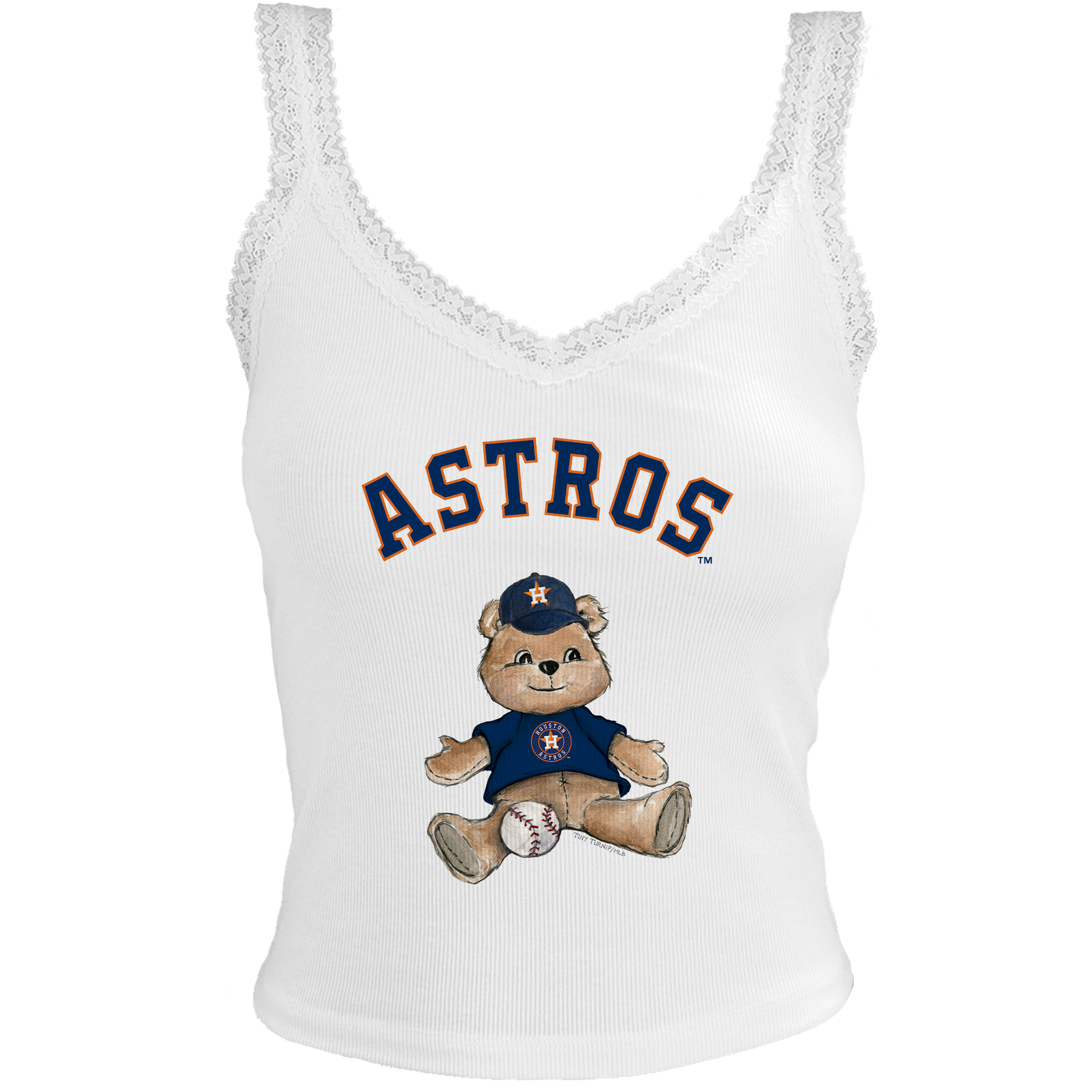 Houston Astros Teddy Lace Tank