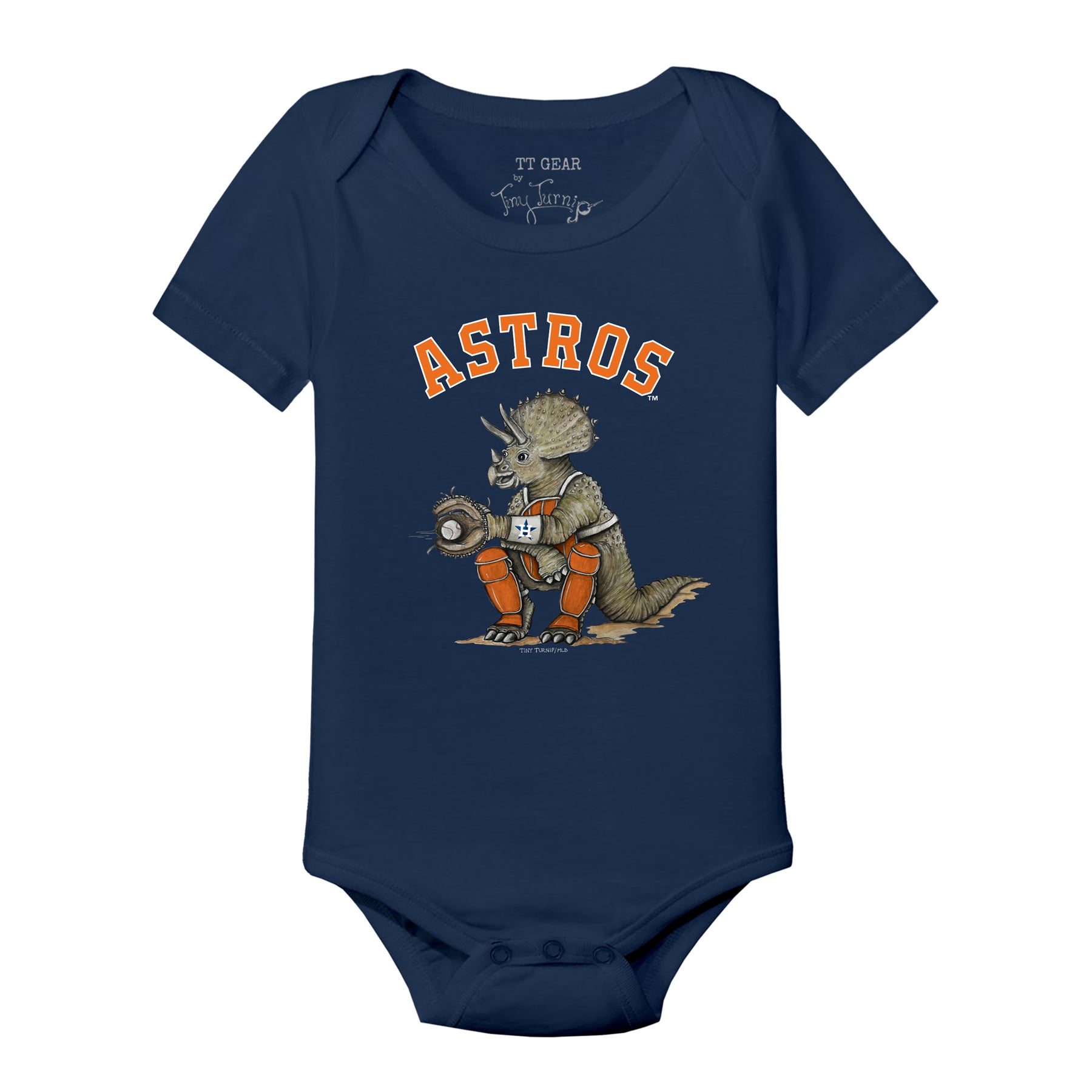 Houston Astros Triceratops Short Sleeve Snapper