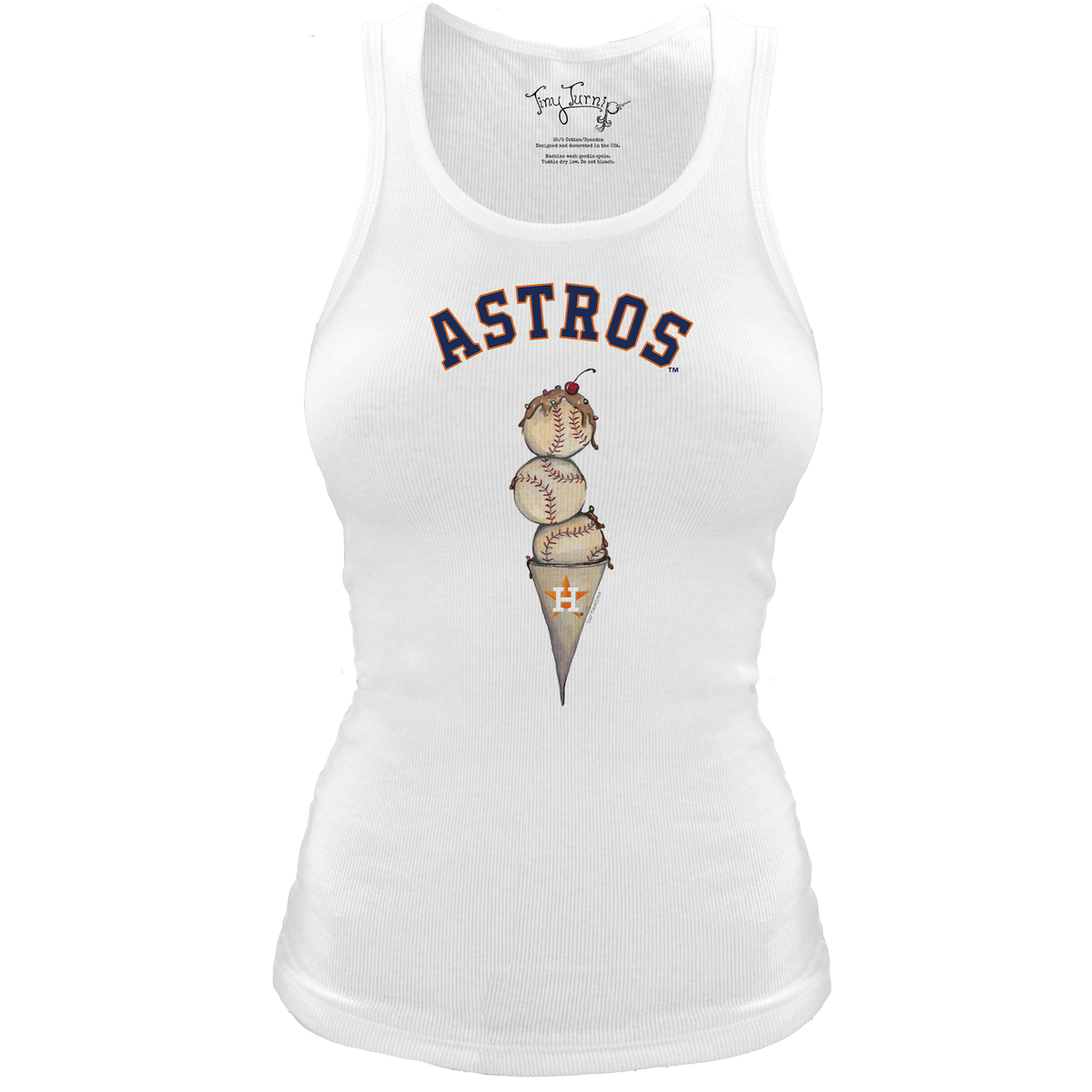 Houston Astros Triple Scoop Classic Tank - Tiny Turnip