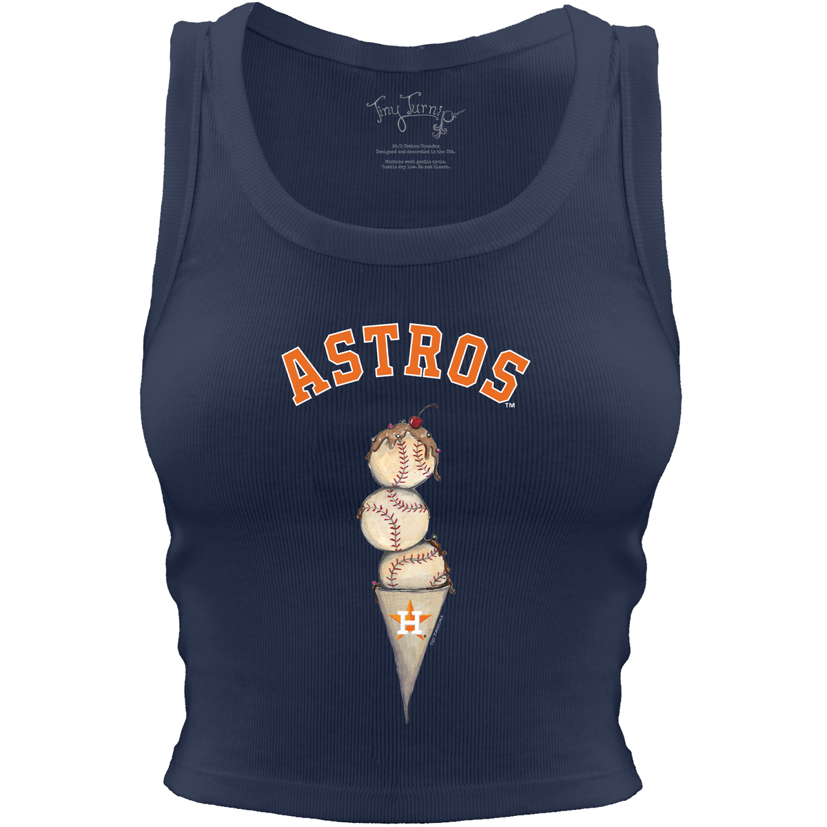 Houston Astros Triple Scoop Crop Tank