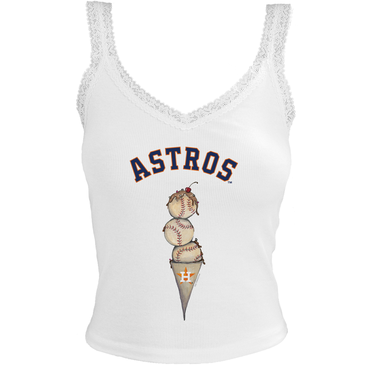 Houston Astros Triple Scoop Lace Tank