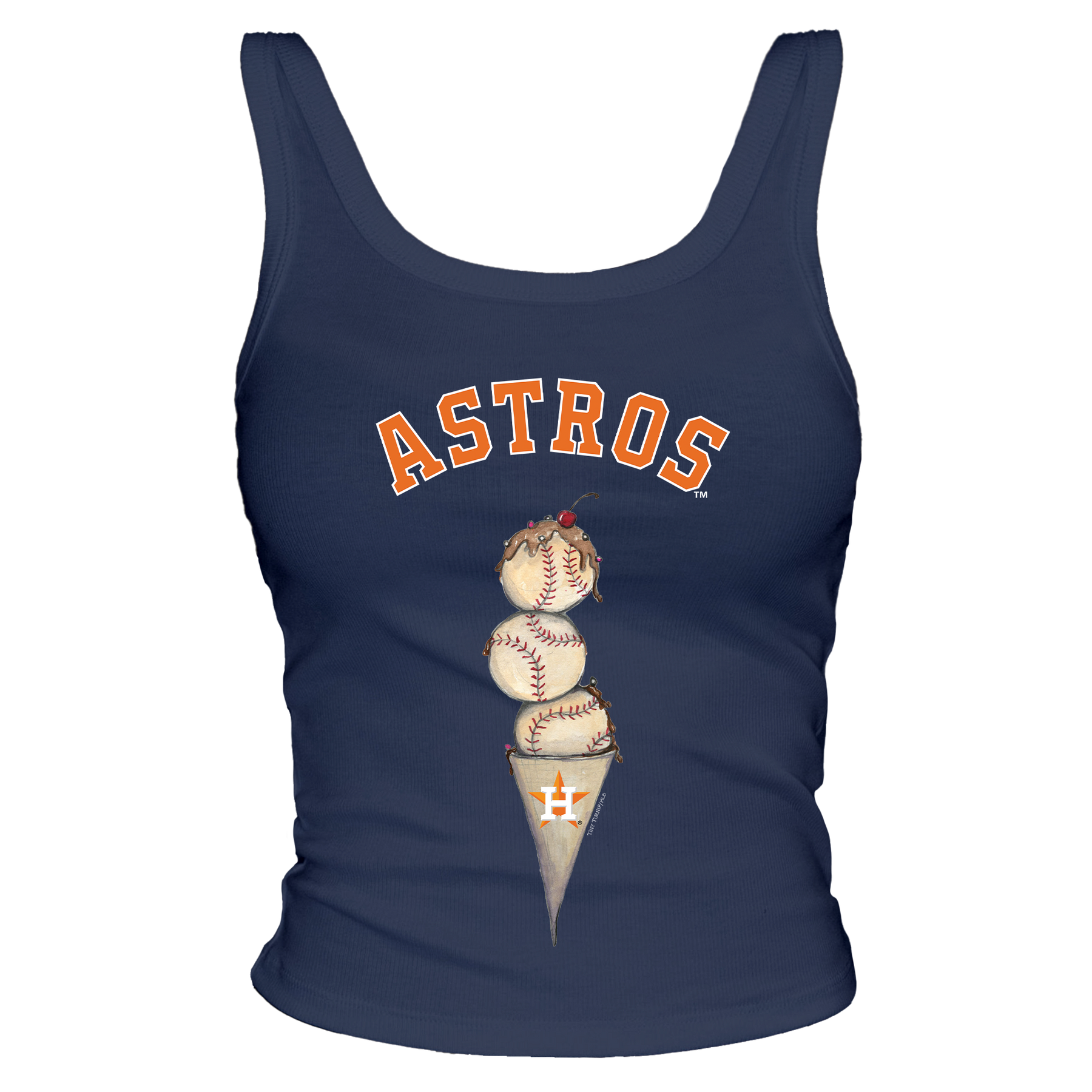 Houston Astros Triple Scoop Ribbed Tank