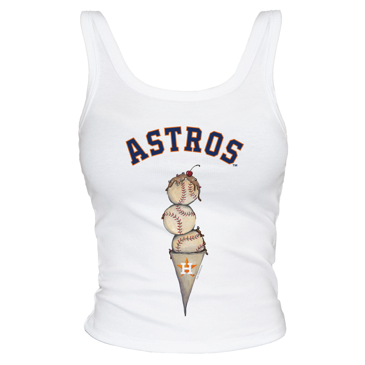 Houston Astros Triple Scoop Ribbed Tank