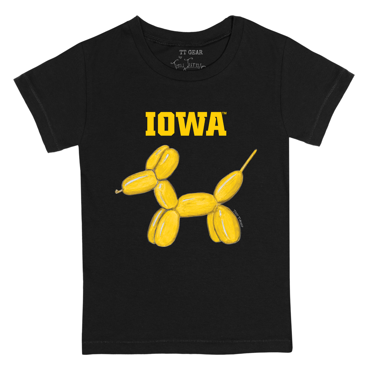 Iowa Hawkeyes Balloon Dog Kid's Tee Shirt