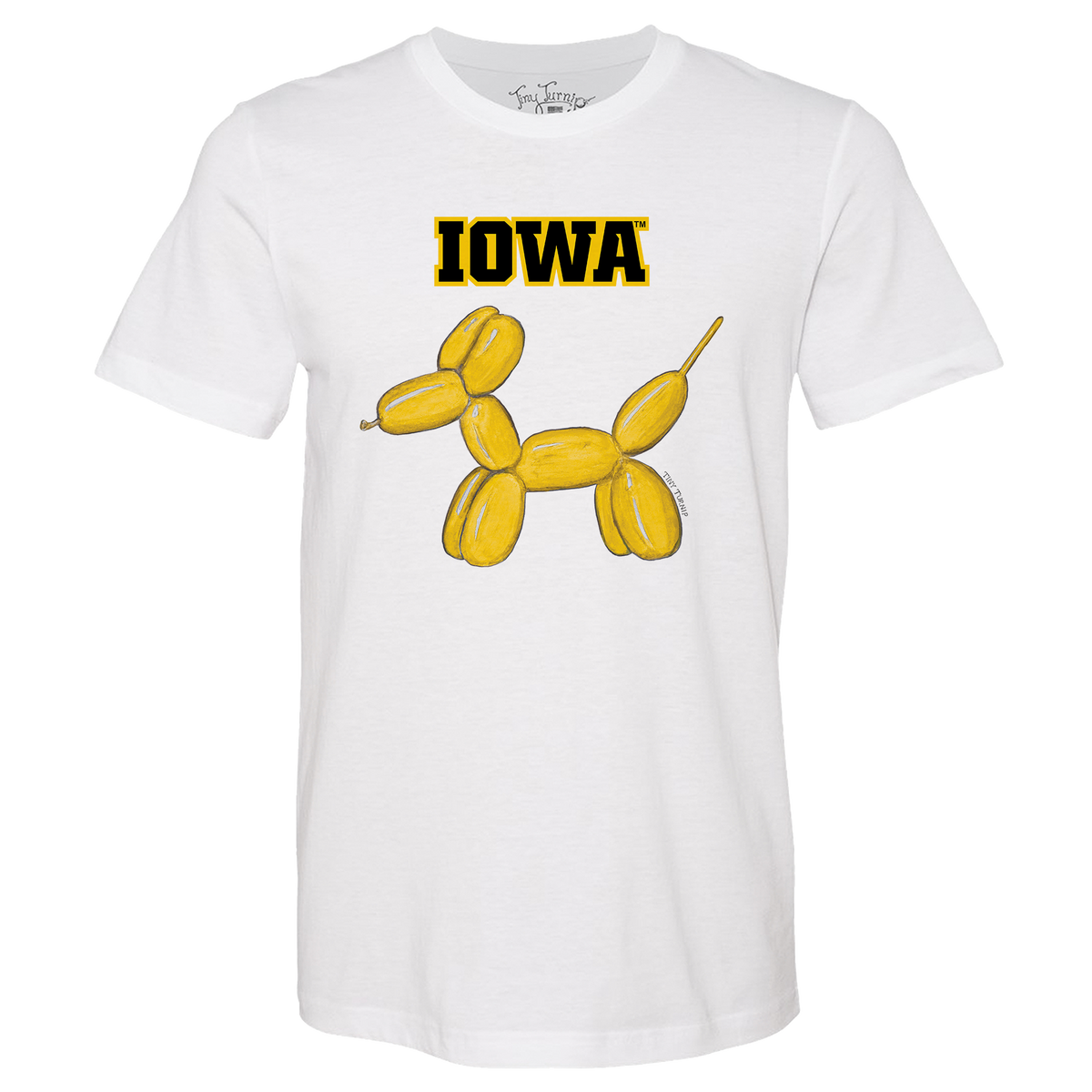 Iowa Hawkeyes Balloon Dog Unisex Tee Shirt