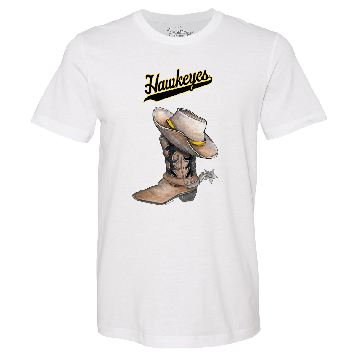 Iowa Hawkeyes Cowboy Boot Unisex Tee Shirt