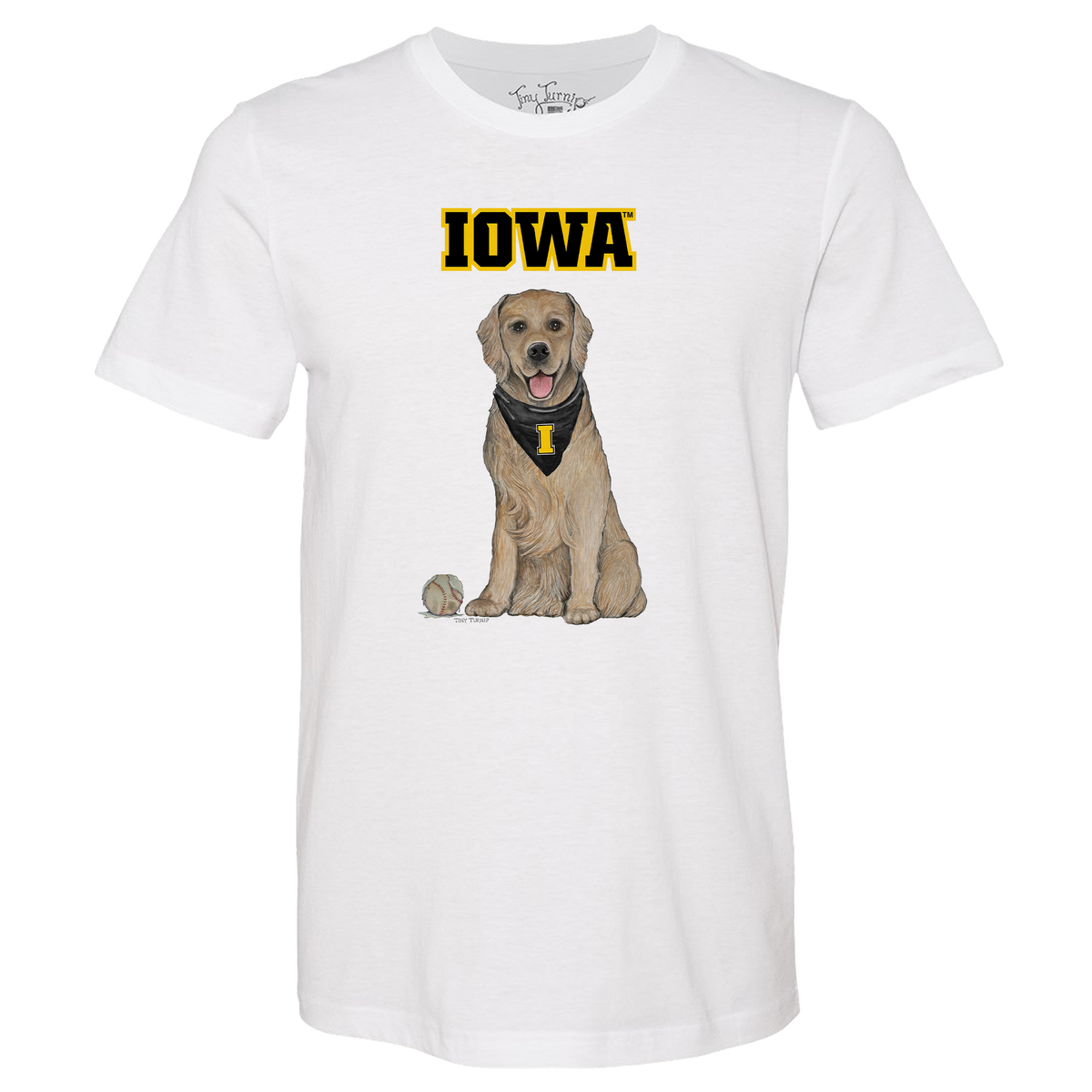 Iowa Hawkeyes Golden Retriever Unisex Tee Shirt