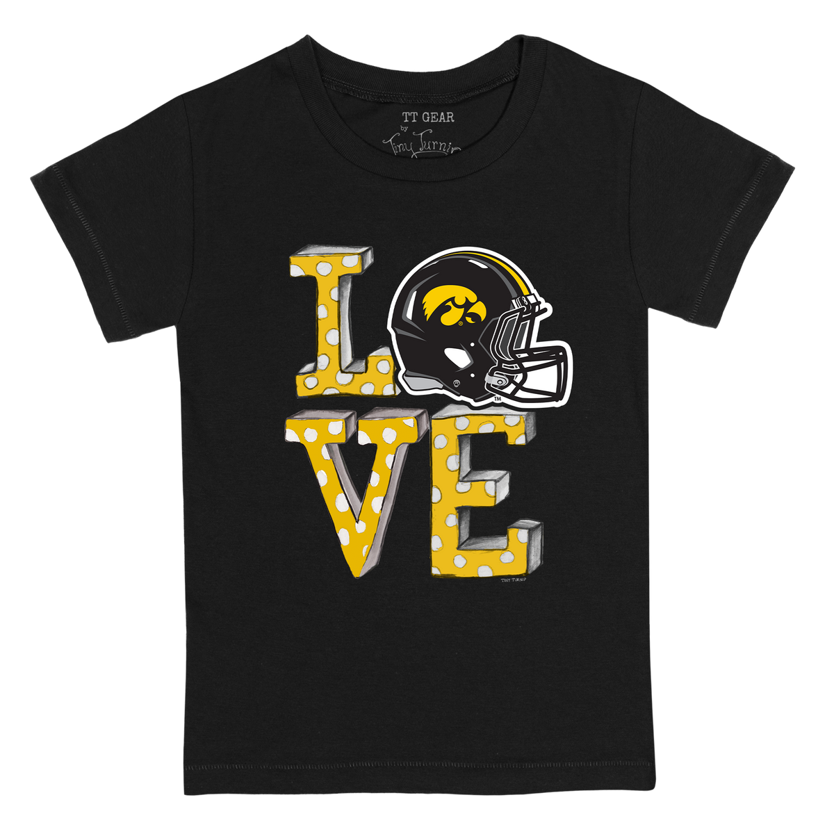 Iowa Hawkeyes LOVE Kid's Tee Shirt