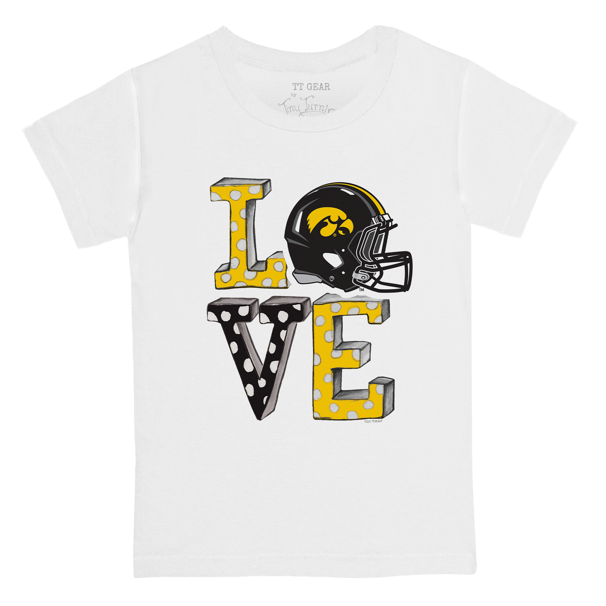 Iowa Hawkeyes LOVE Kid's Tee Shirt