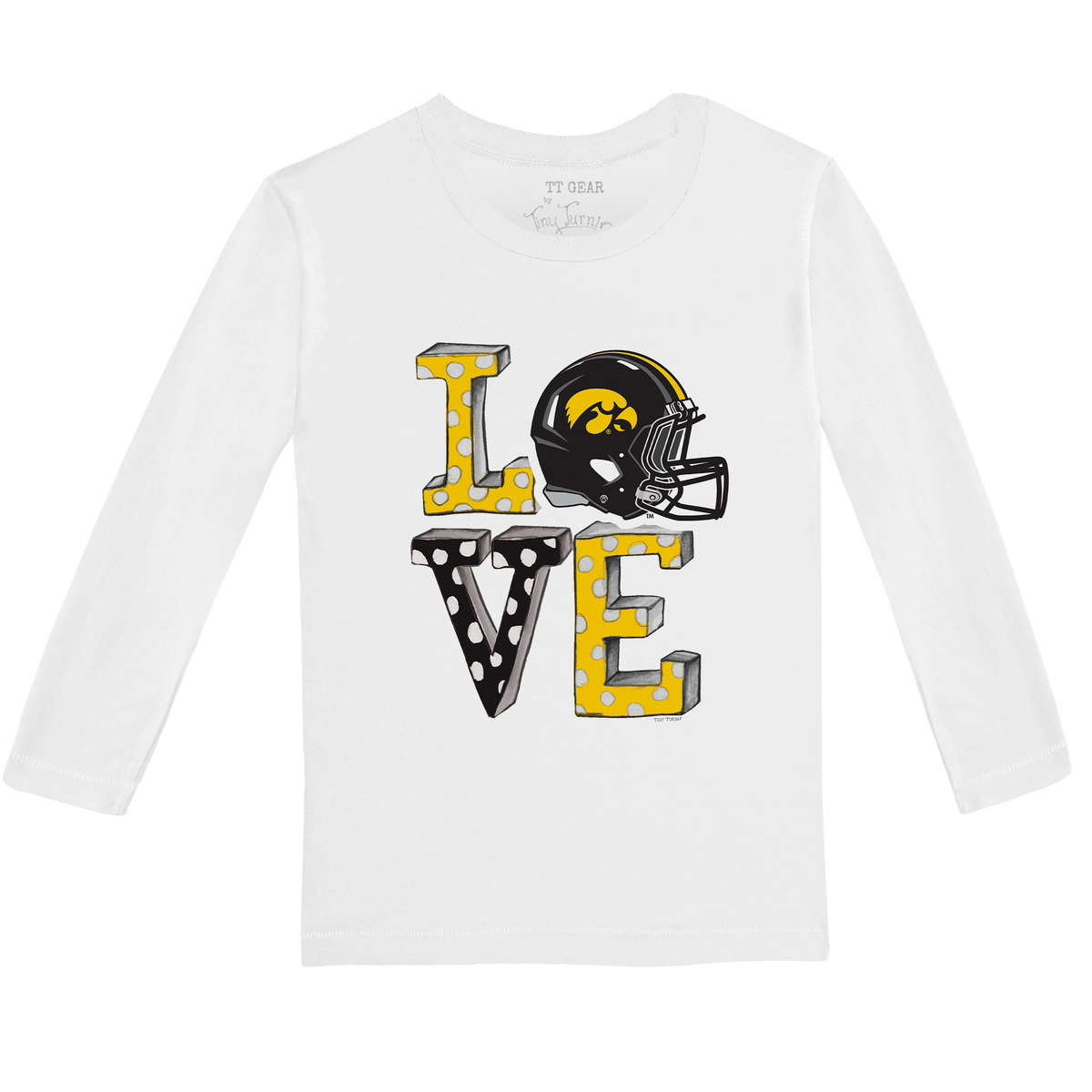 Iowa Hawkeyes LOVE Long-Sleeve Tee Shirt