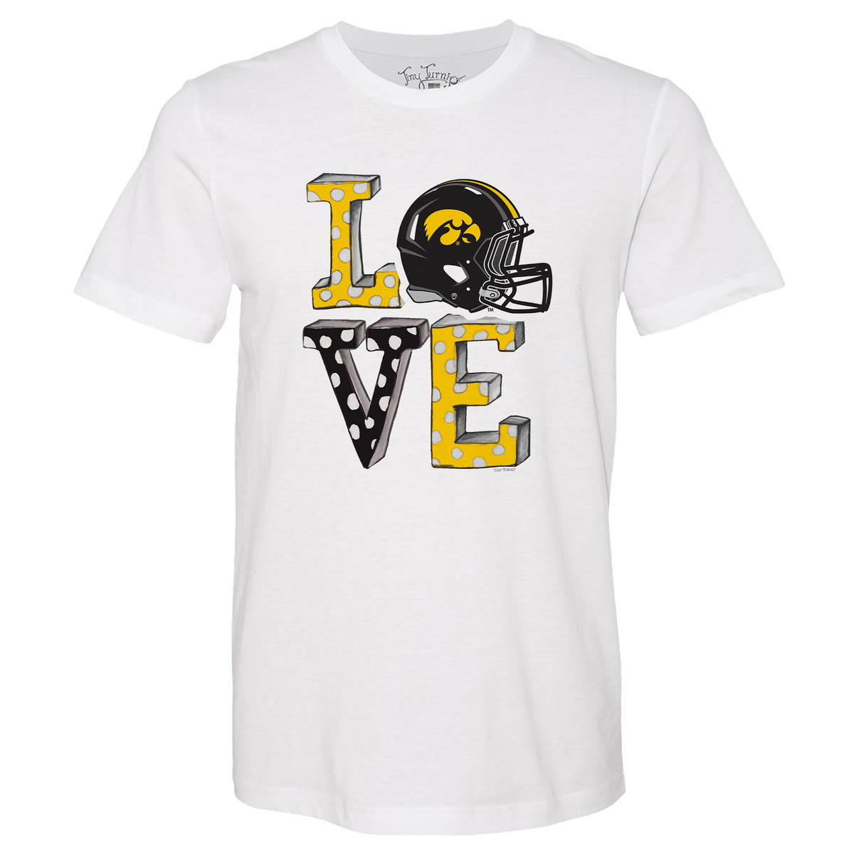 Iowa Hawkeyes LOVE Unisex Tee Shirt