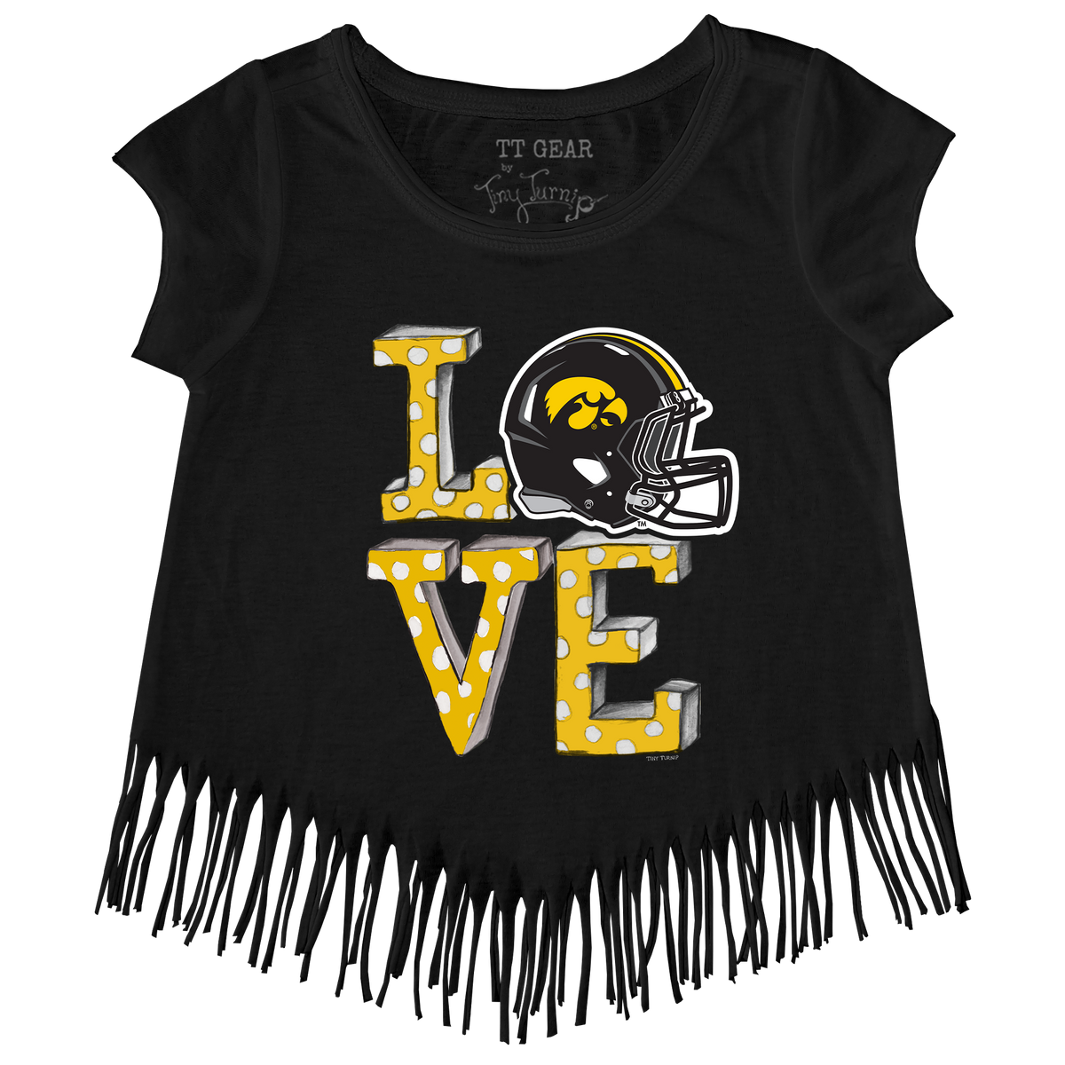 Iowa Hawkeyes LOVE Fringe Tee