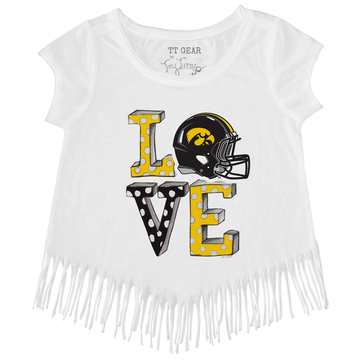 Iowa Hawkeyes LOVE Fringe Tee