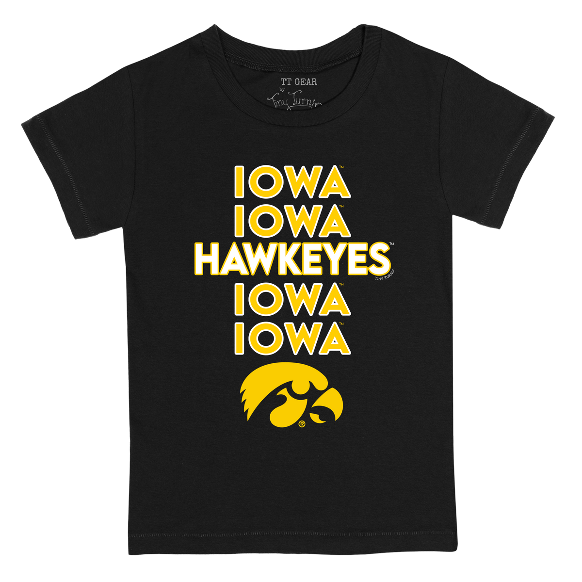 Iowa Hawkeyes Stacked Kid's Tee Shirt