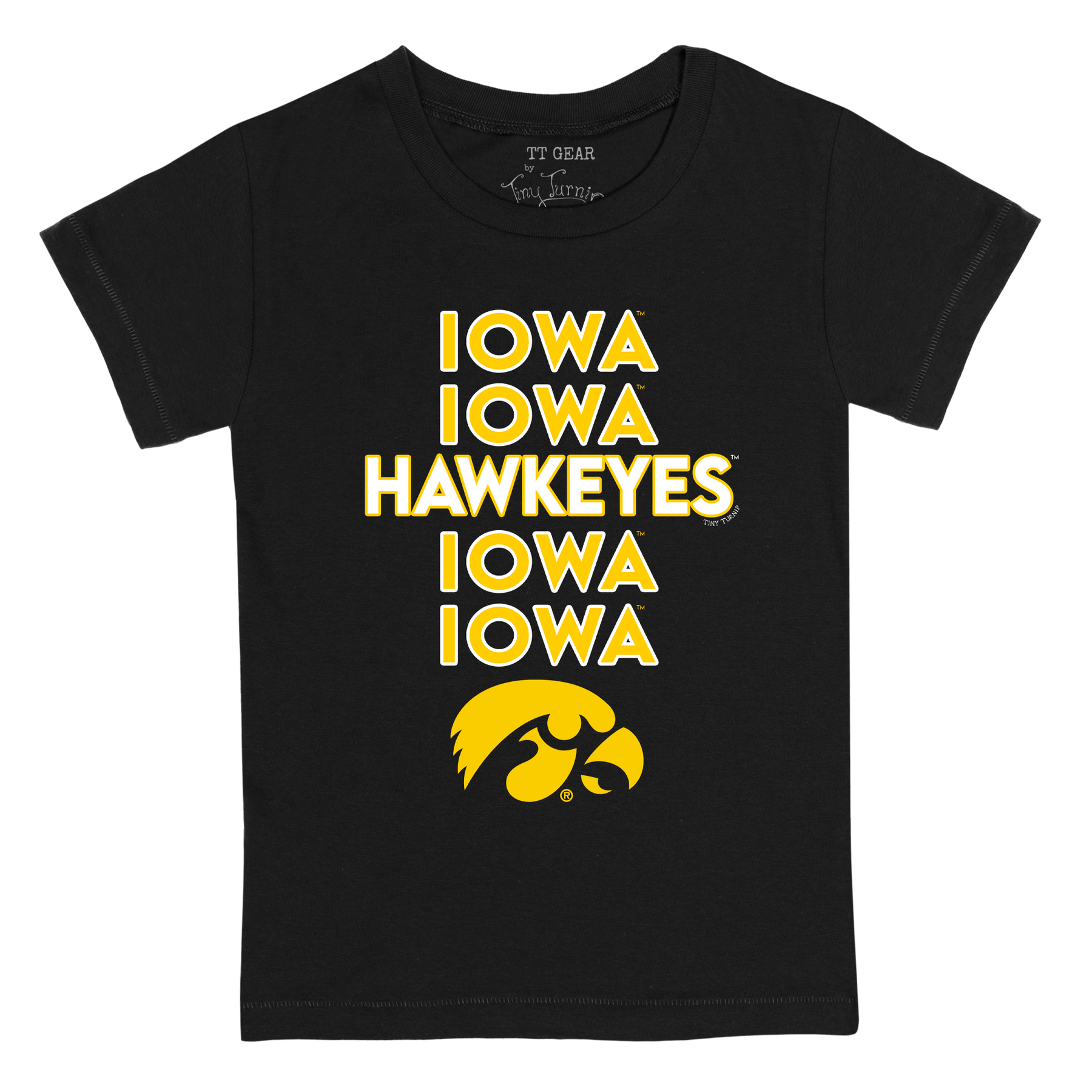Iowa Hawkeyes Stacked Kid's Tee Shirt