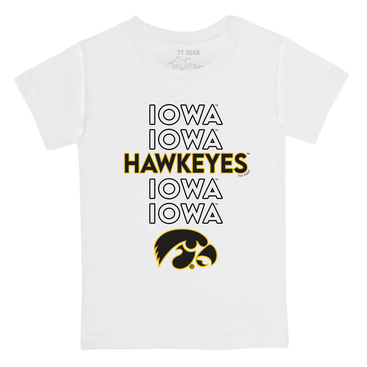 Iowa Hawkeyes Stacked Kid's Tee Shirt