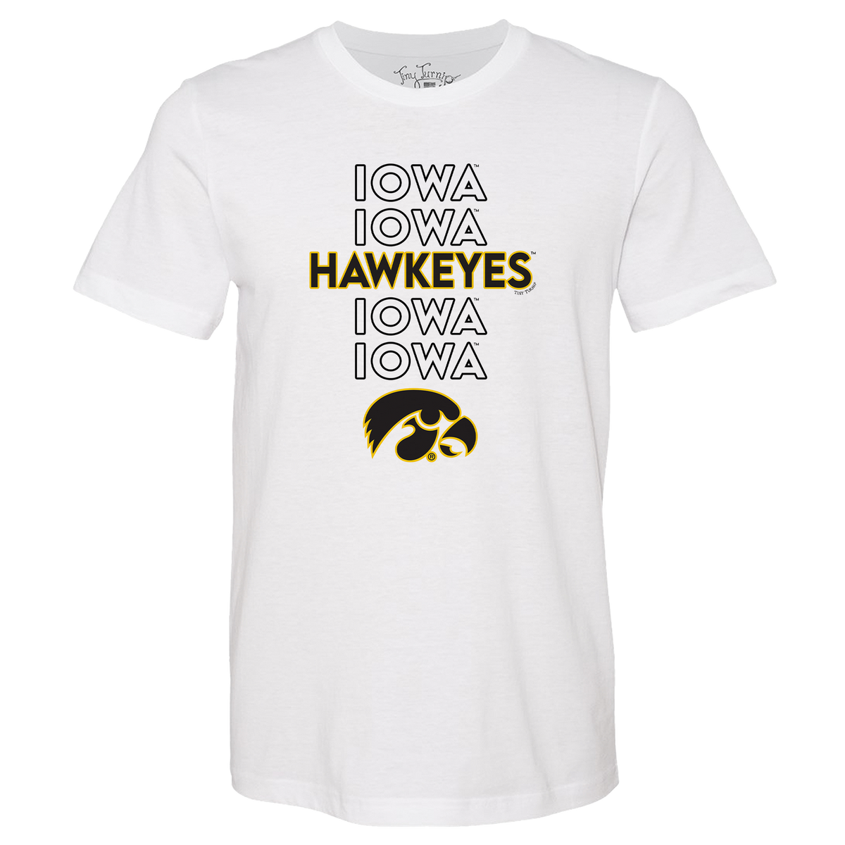 Iowa Hawkeyes Stacked Unisex Tee Shirt