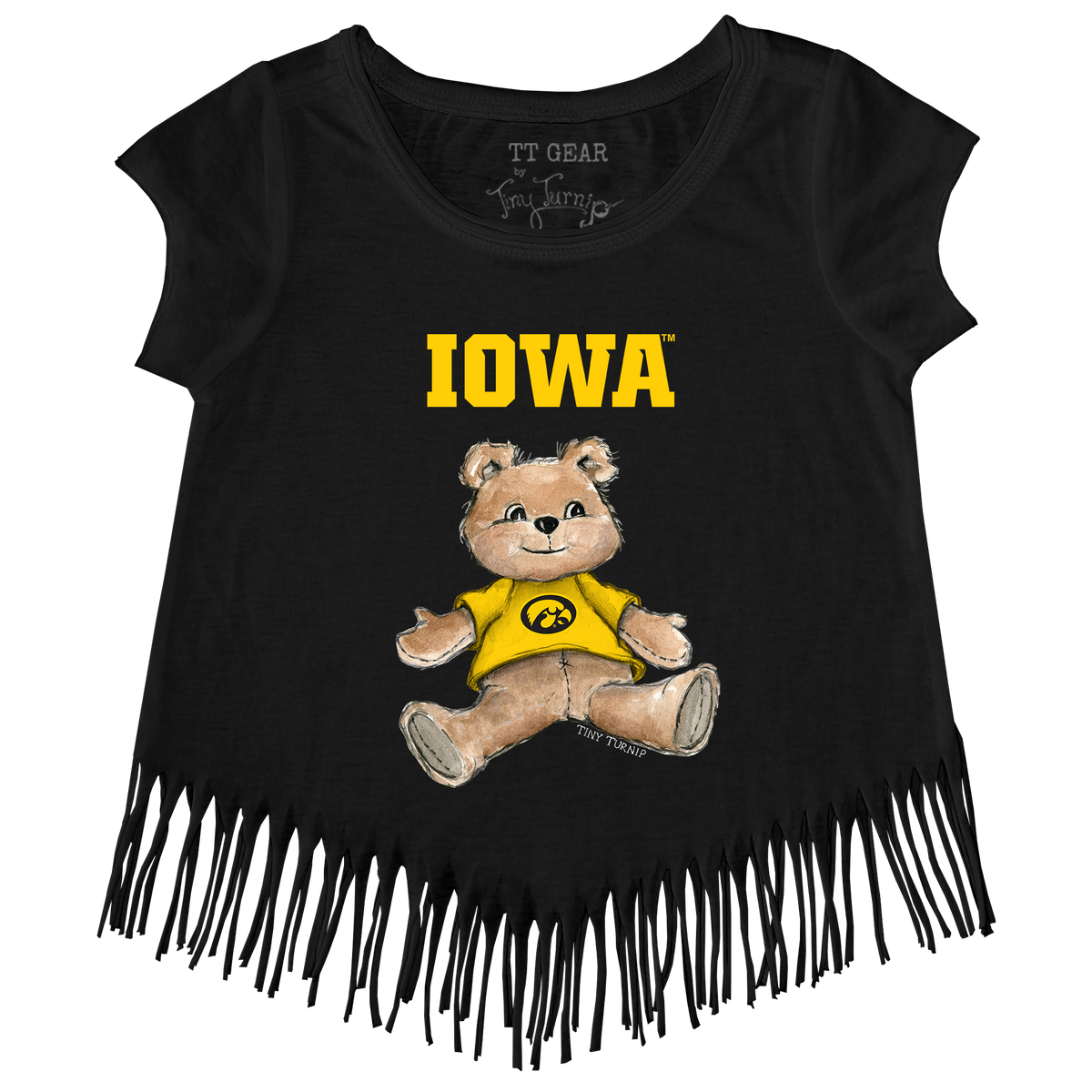 Iowa Hawkeyes Teddy Fringe Tee