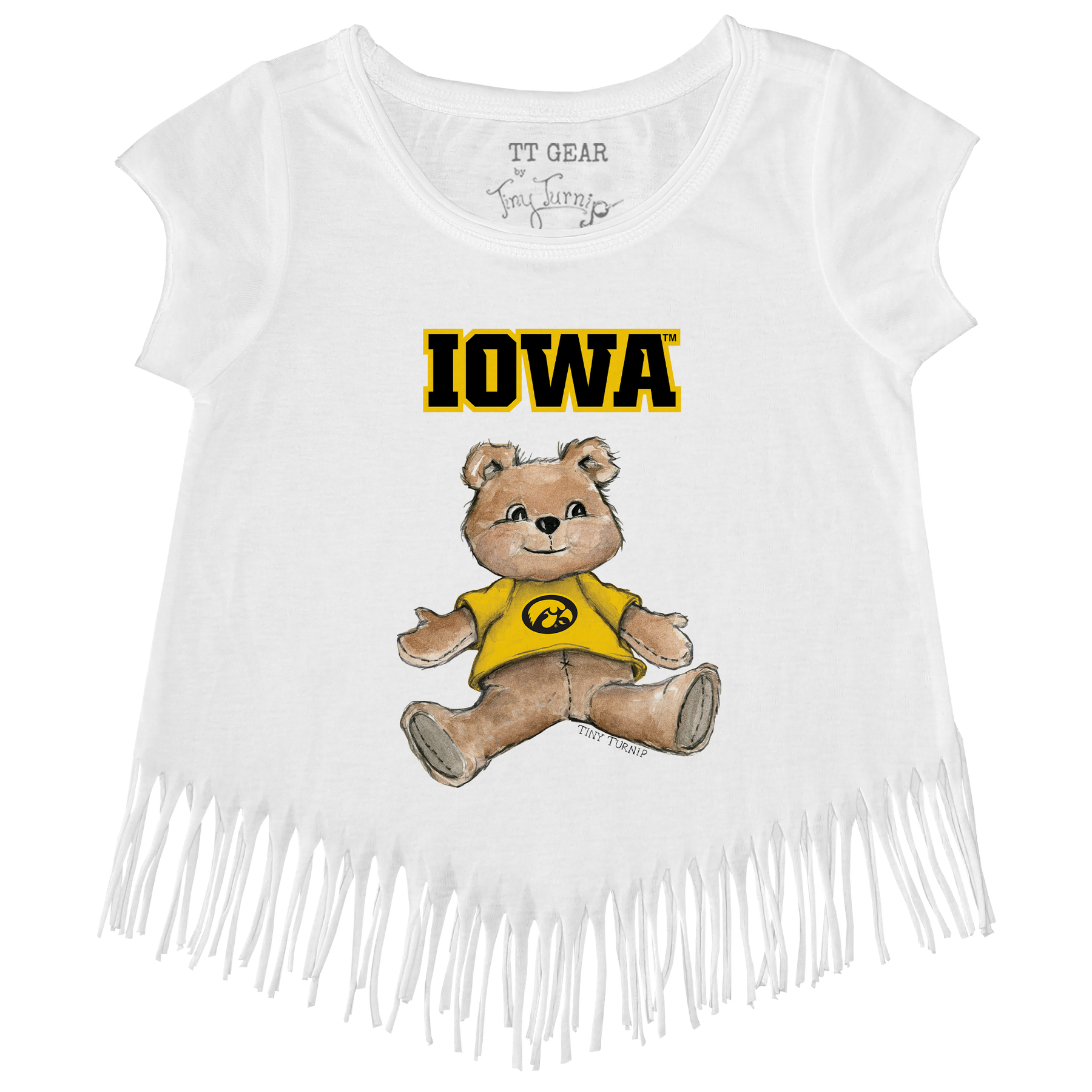 Iowa Hawkeyes Teddy Fringe Tee