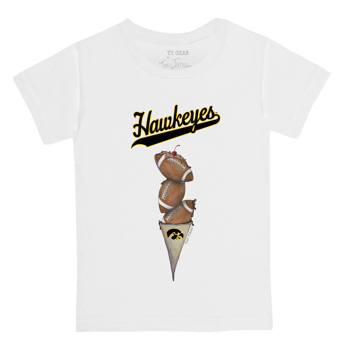 Iowa Hawkeyes Football Triple Scoop Kid's Tee Shirt