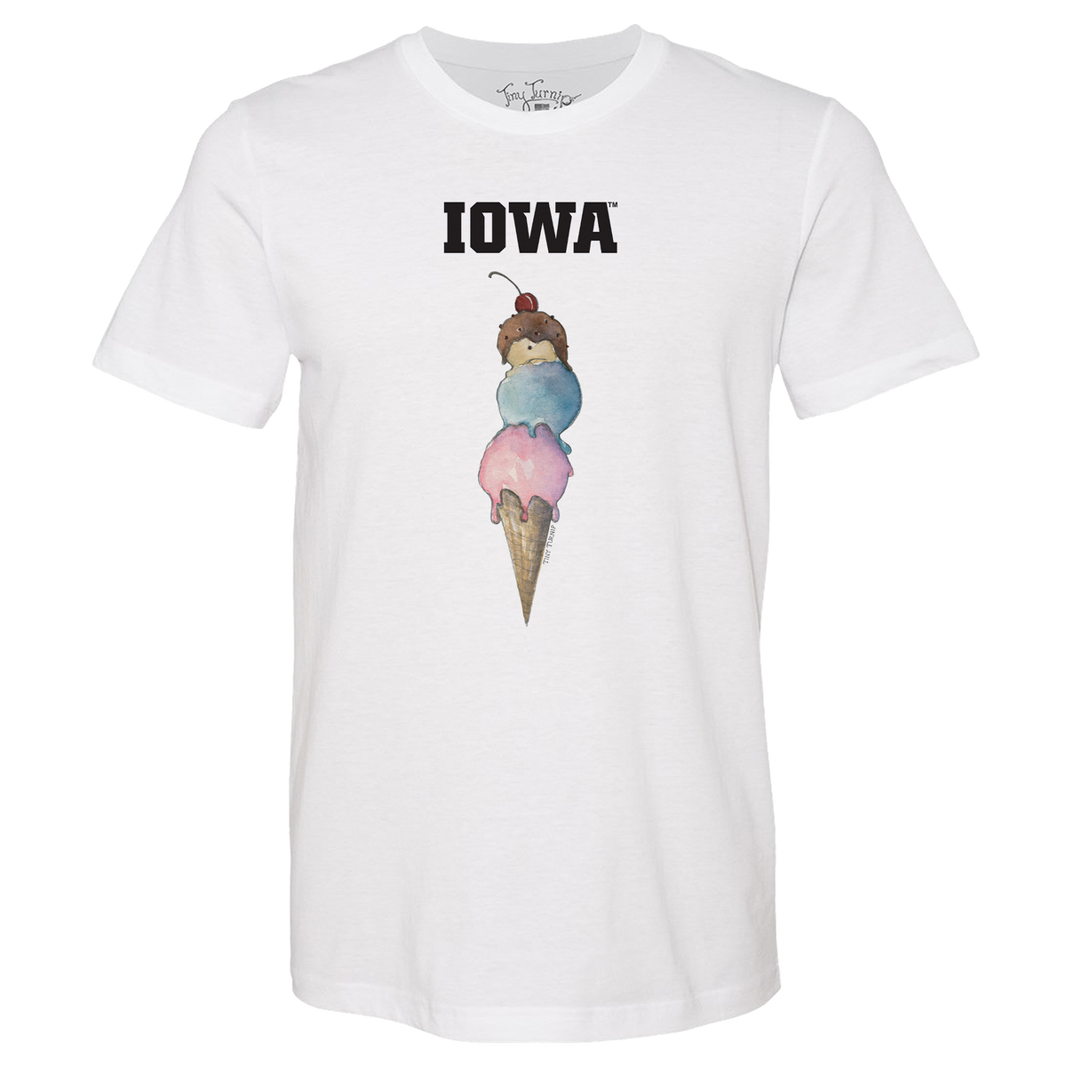 Iowa Hawkeyes Triple Scoop Unisex Tee Shirt