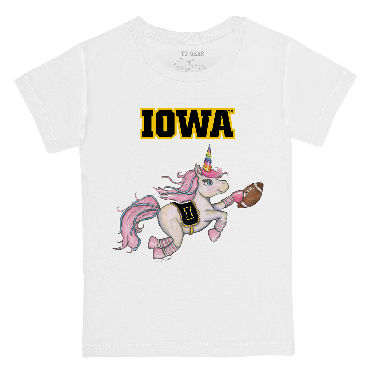 Iowa Hawkeyes Unicorn Kid's Tee Shirt