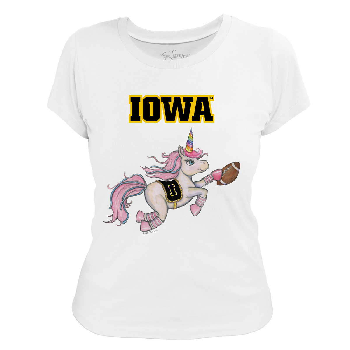 Iowa Hawkeyes Unicorn Women's Tee Shirt