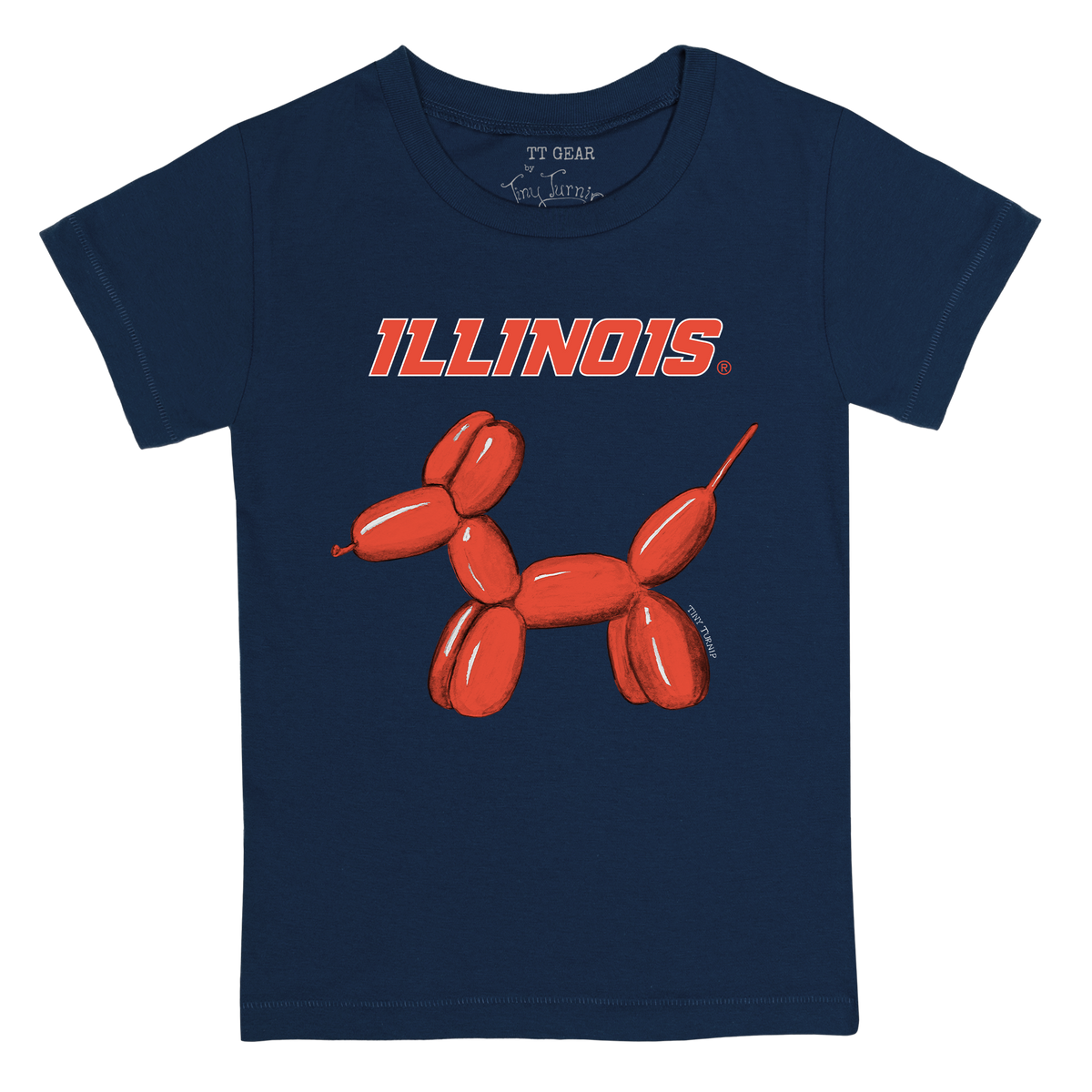Illinois Fighting Illini Balloon Dog Kid's Tee Shirt