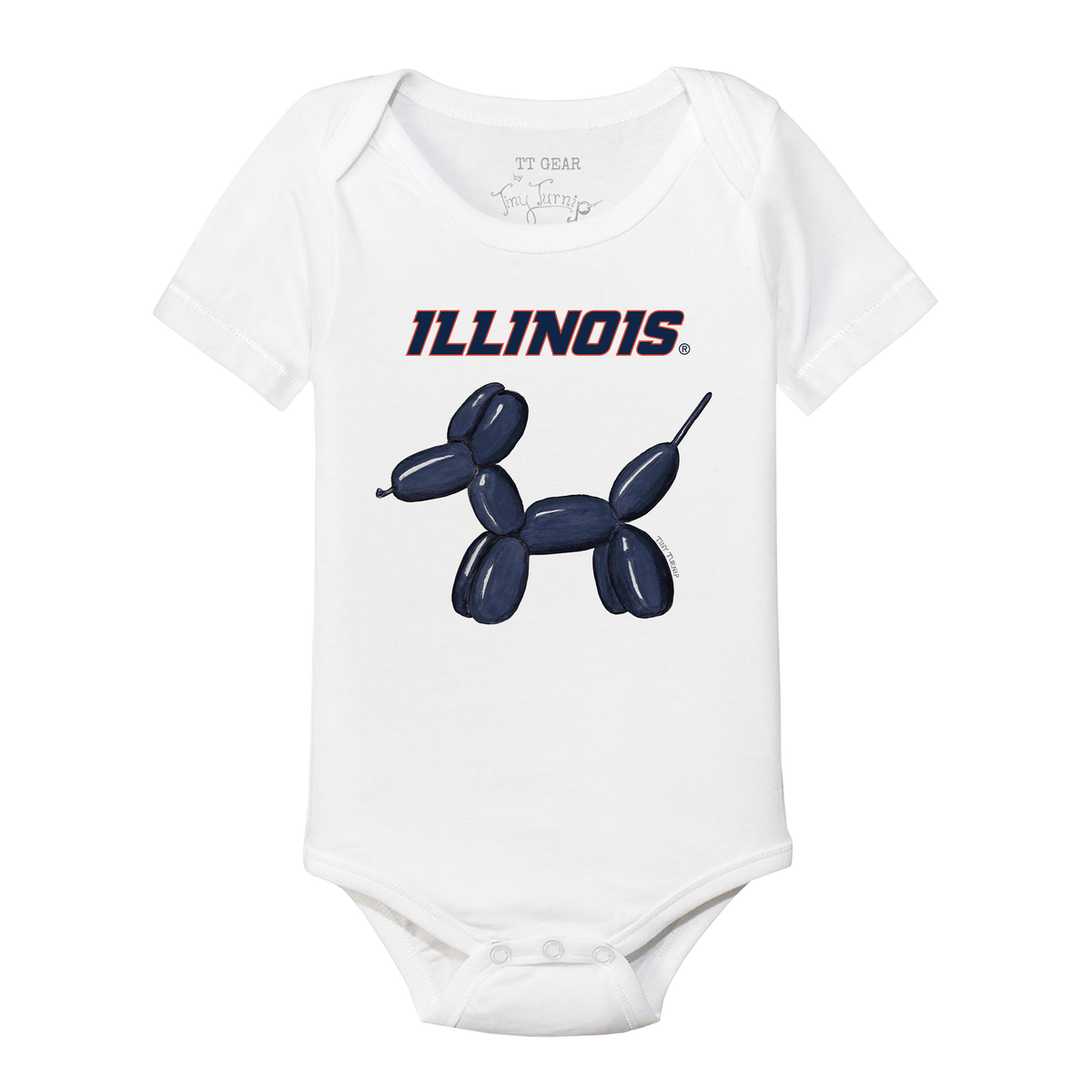 Illinois Fighting Illini Balloon Dog Short Sleeve Snapper