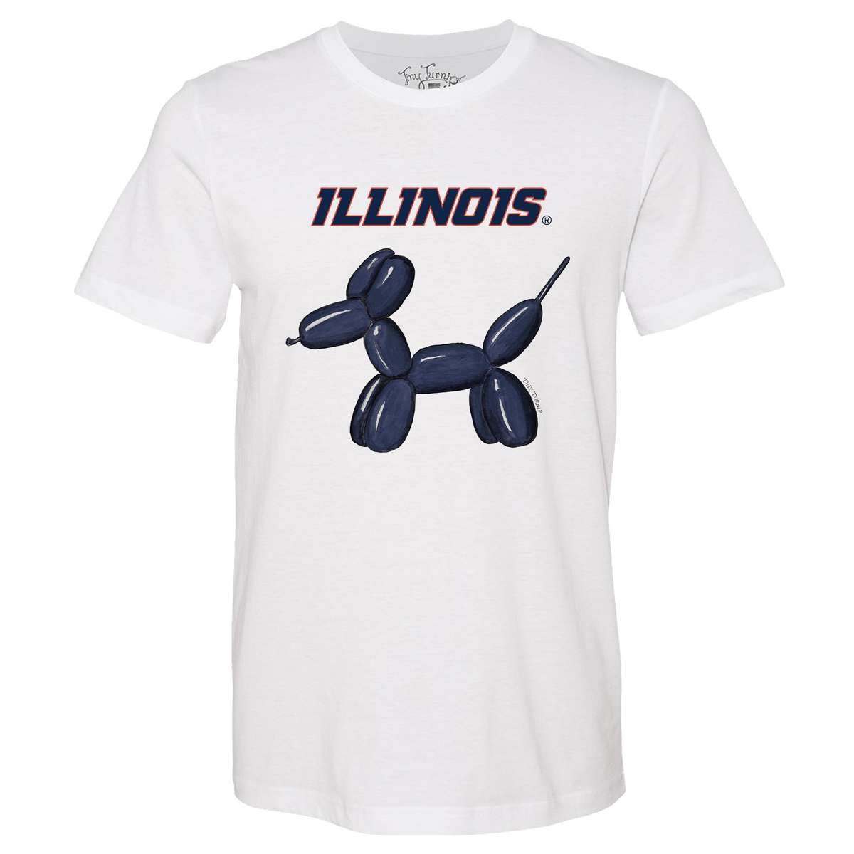 Illinois Fighting Illini Balloon Dog Unisex Tee Shirt