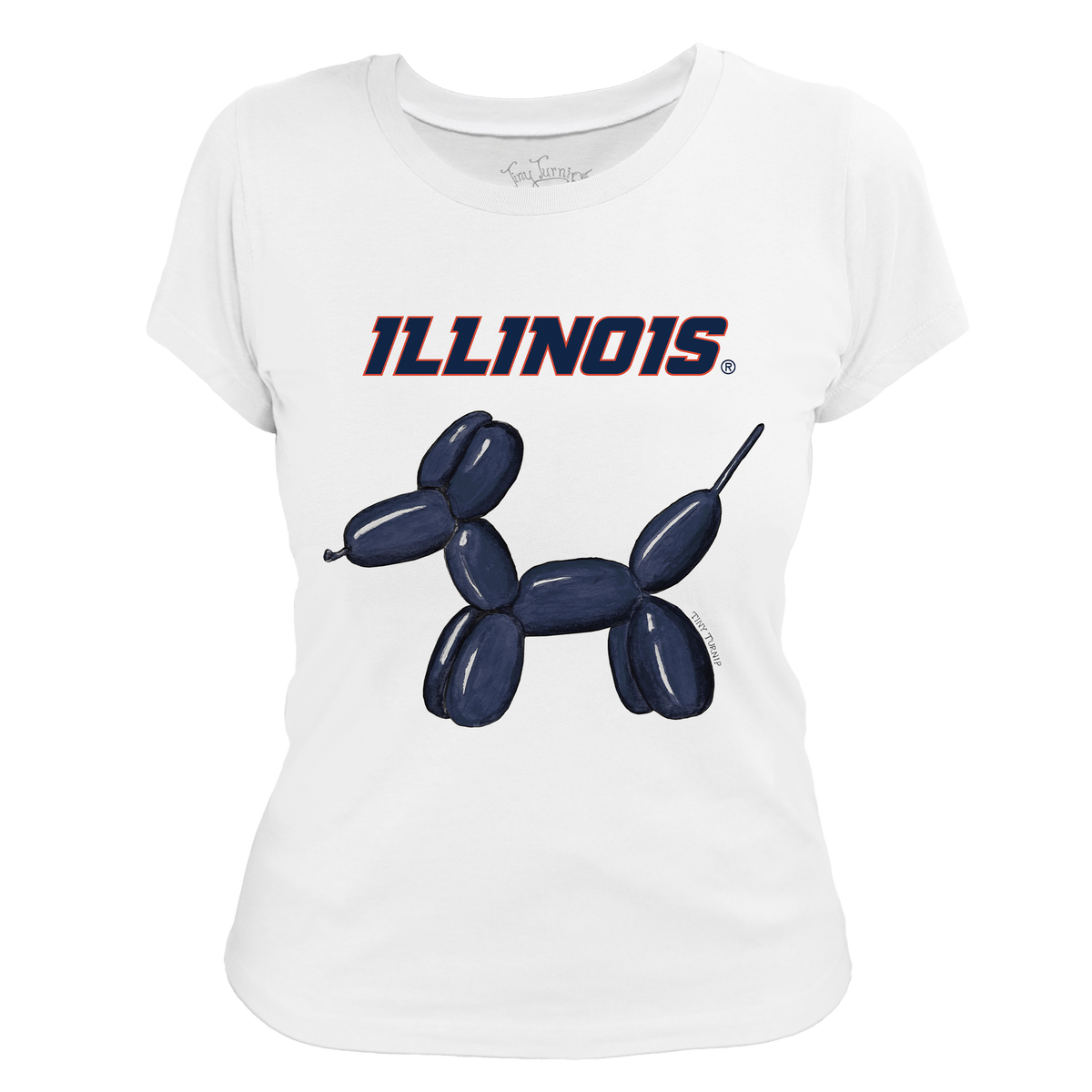 Illinois Fighting Illini Balloon Dog Women's Tee Shirt
