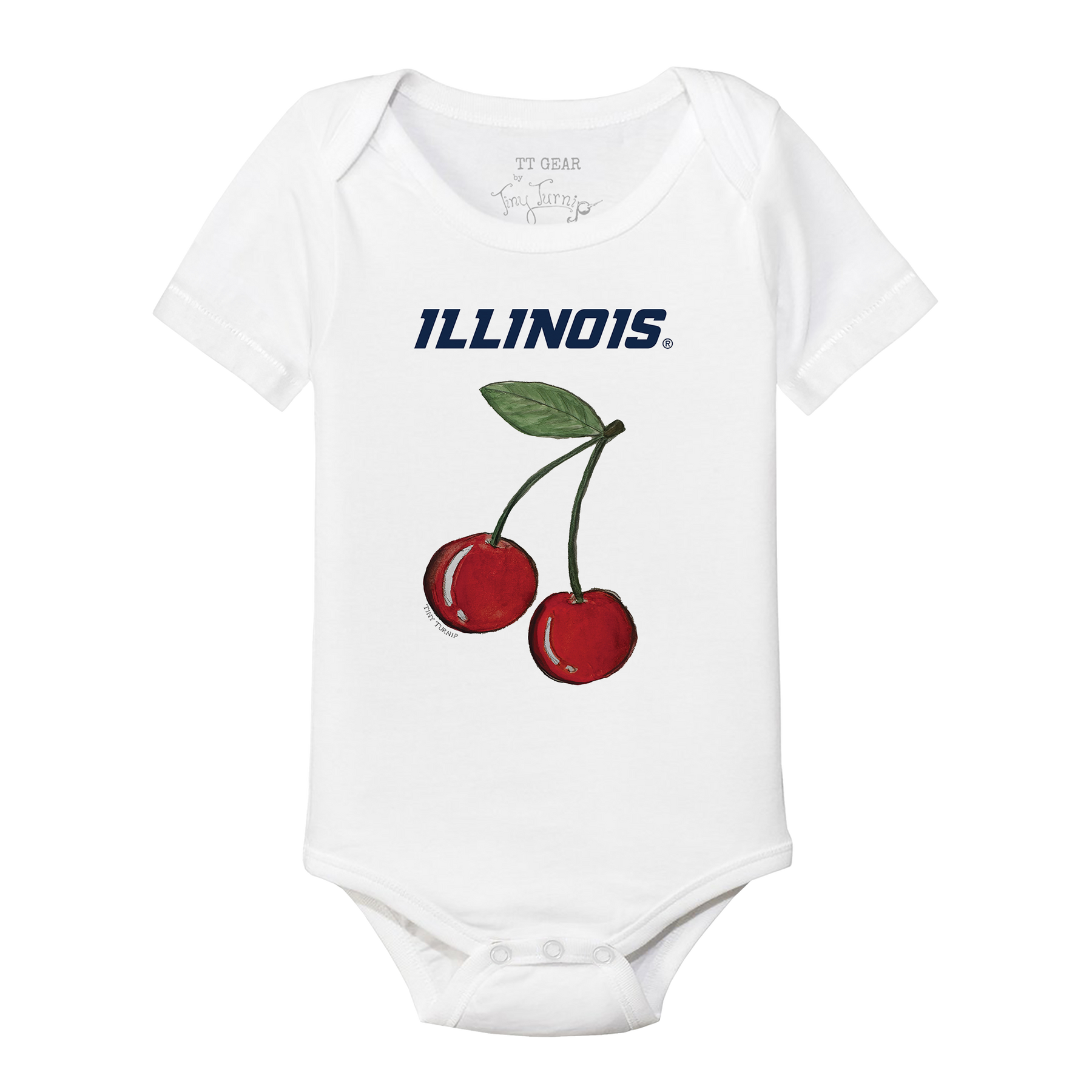 Illinois Fighting Illini Cherry Short Sleeve Snapper