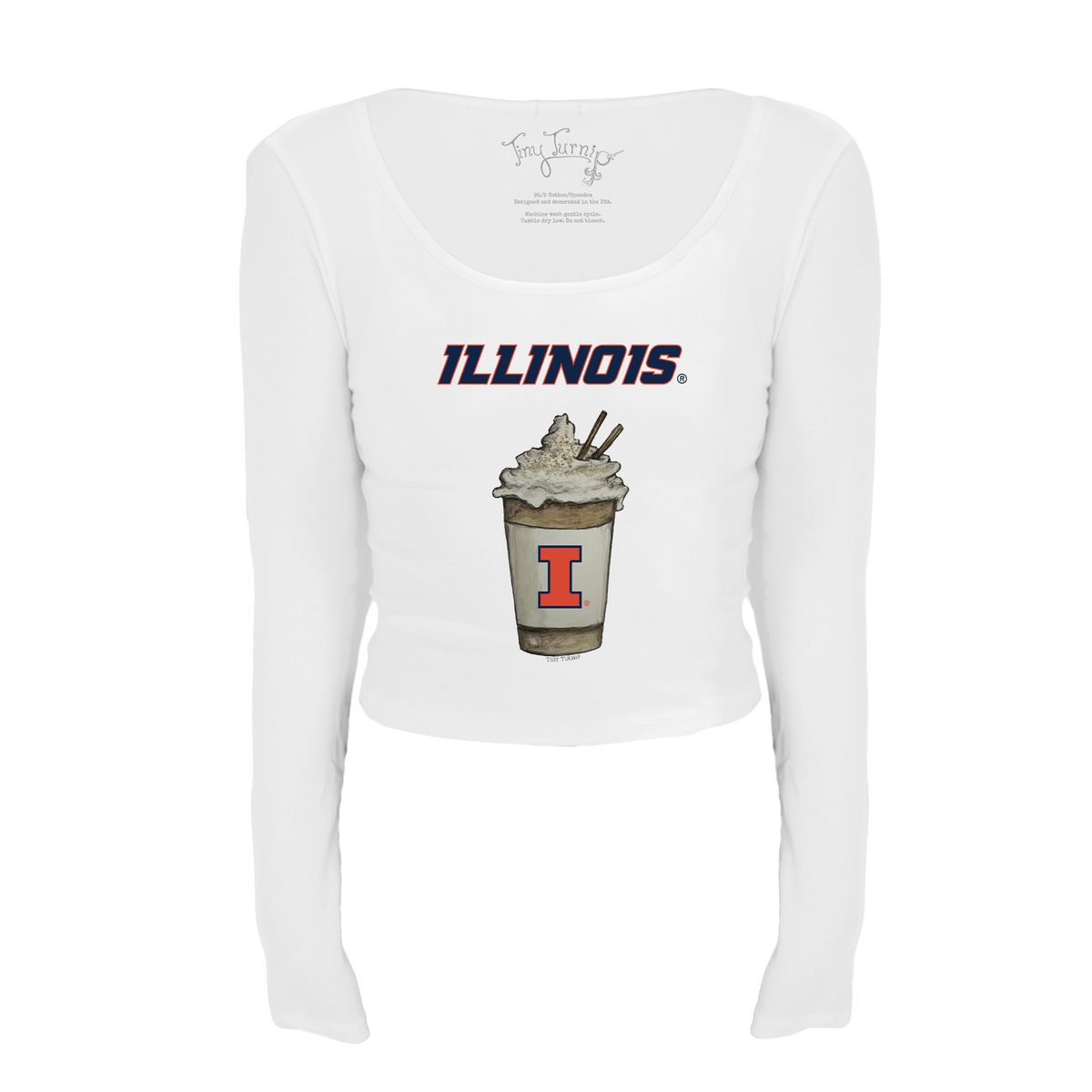 Illinois Fighting Illini Latte Women's Lucy Long Sleeve