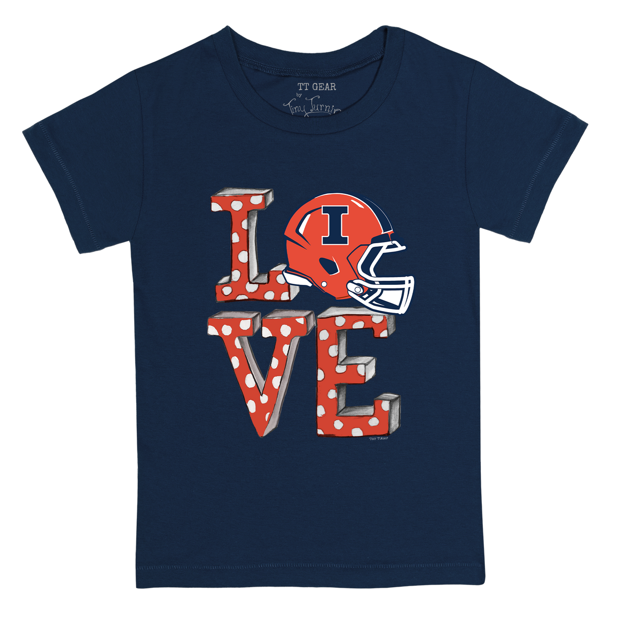 Illinois Fighting Illini LOVE Kid's Tee Shirt