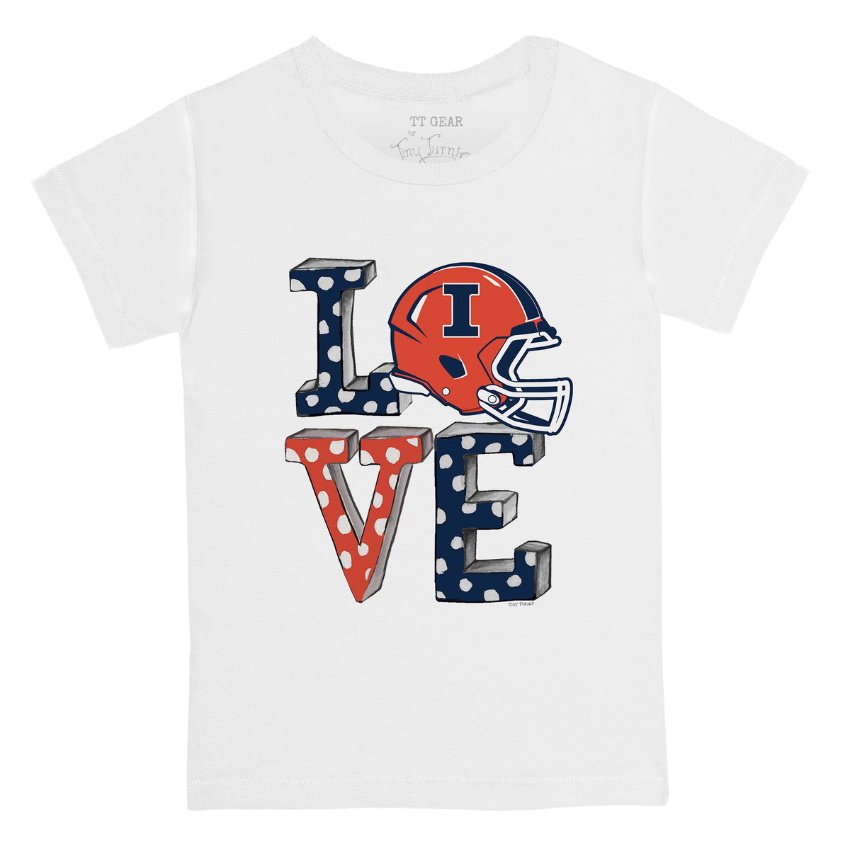 Illinois Fighting Illini LOVE Kid's Tee Shirt