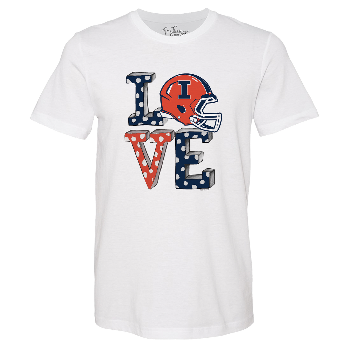 Illinois Fighting Illini LOVE Unisex Tee Shirt