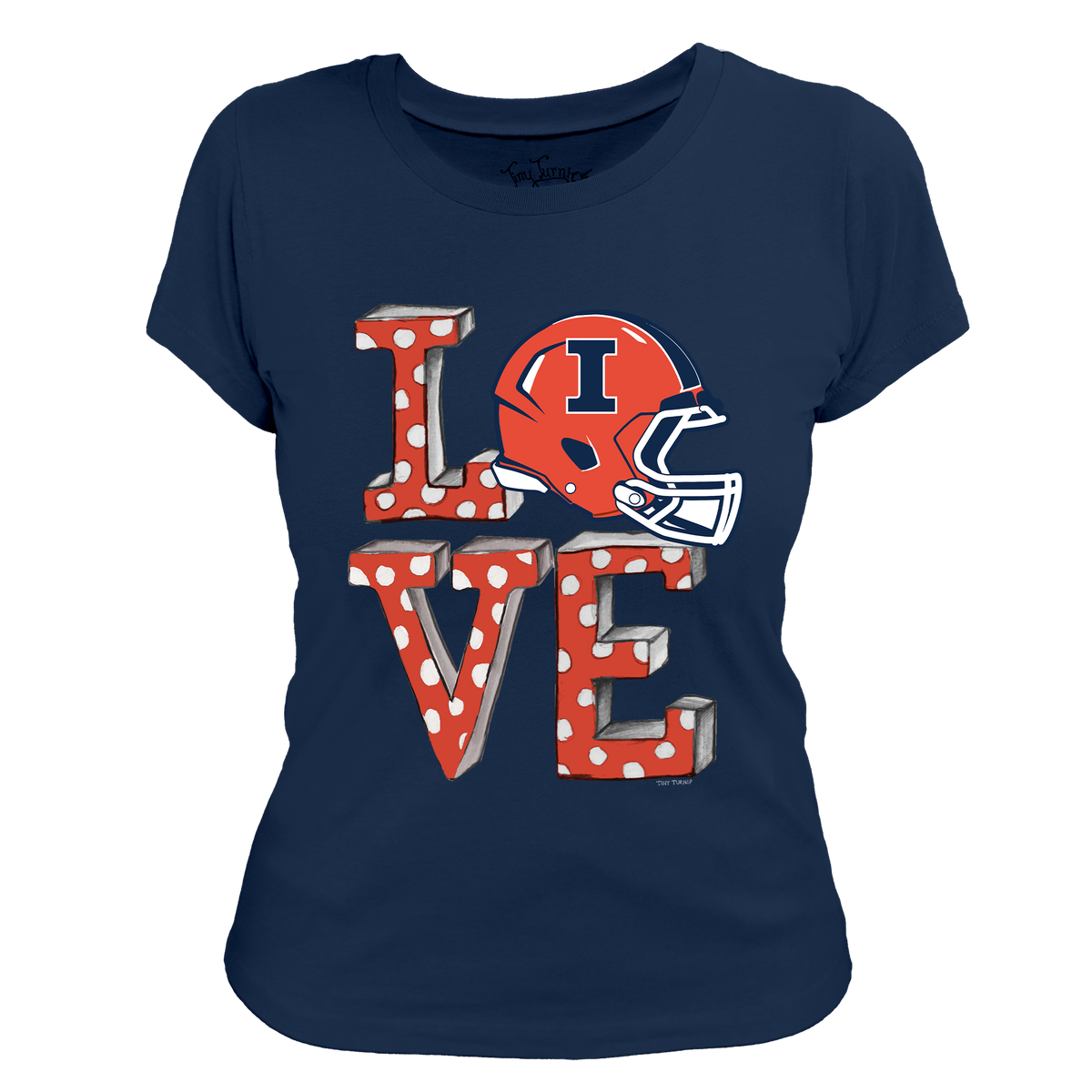 Illinois Fighting Illini LOVE Women's Tee Shirt