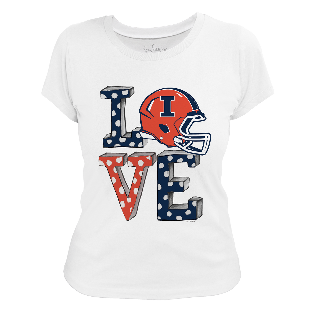 Illinois Fighting Illini LOVE Women's Tee Shirt