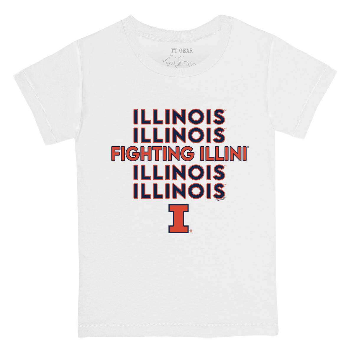 Illinois Fighting Illini Stacked Kid's Tee Shirt