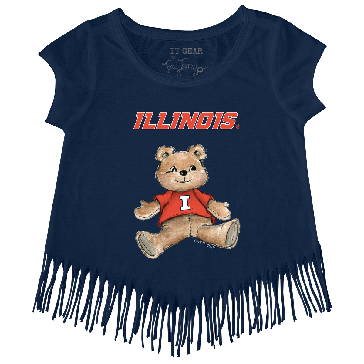 Illinois Fighting Illini Teddy Fringe Tee
