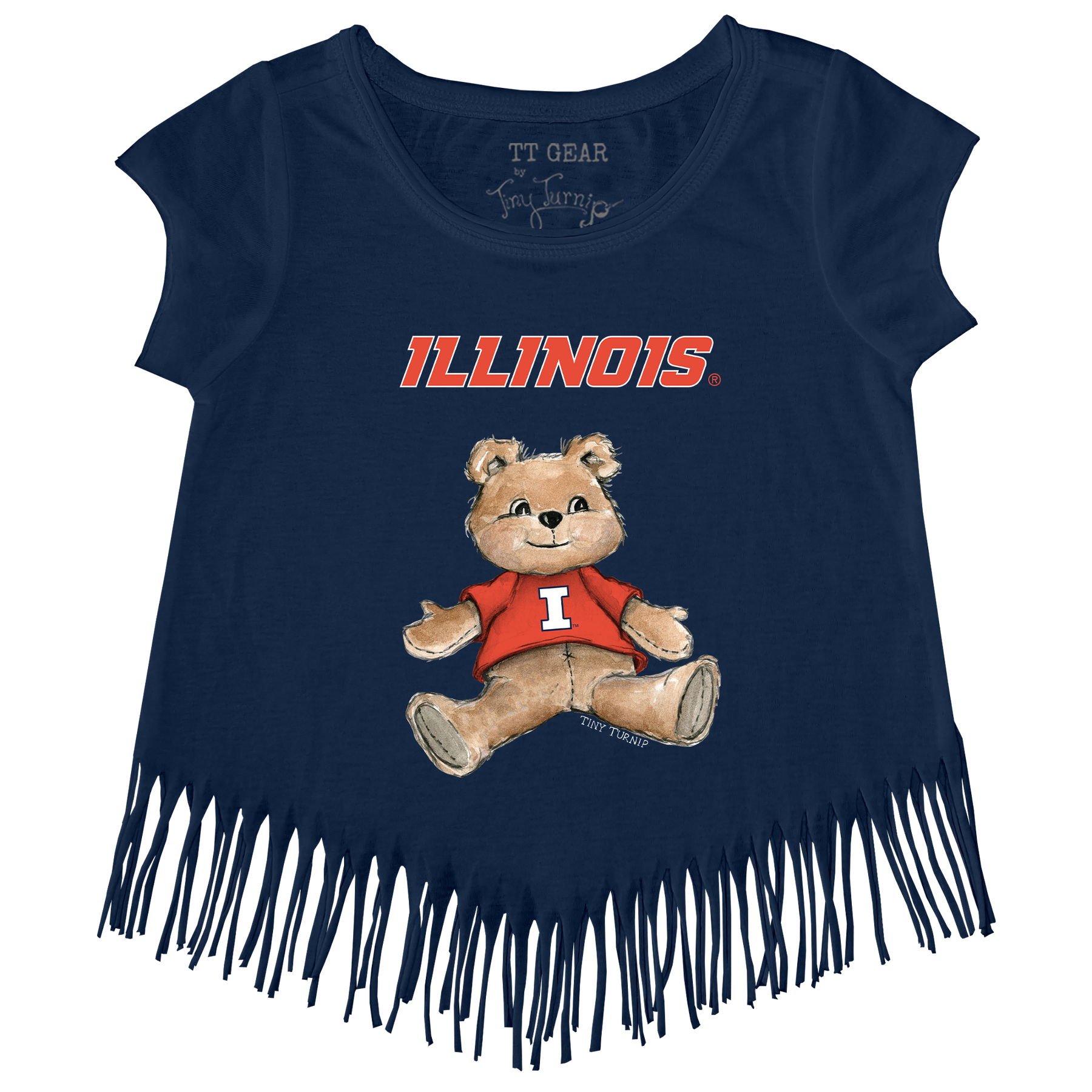Illinois Fighting Illini Teddy Fringe Tee