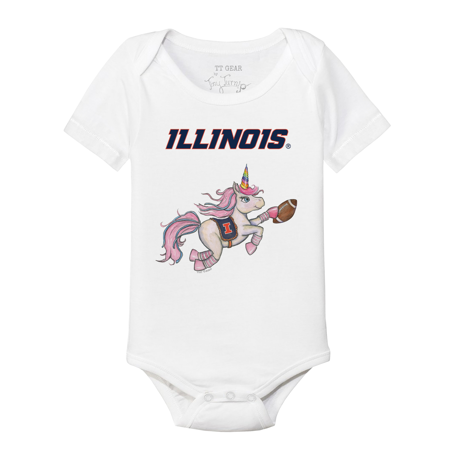 Illinois Fighting Illini Unicorn Short Sleeve Snapper