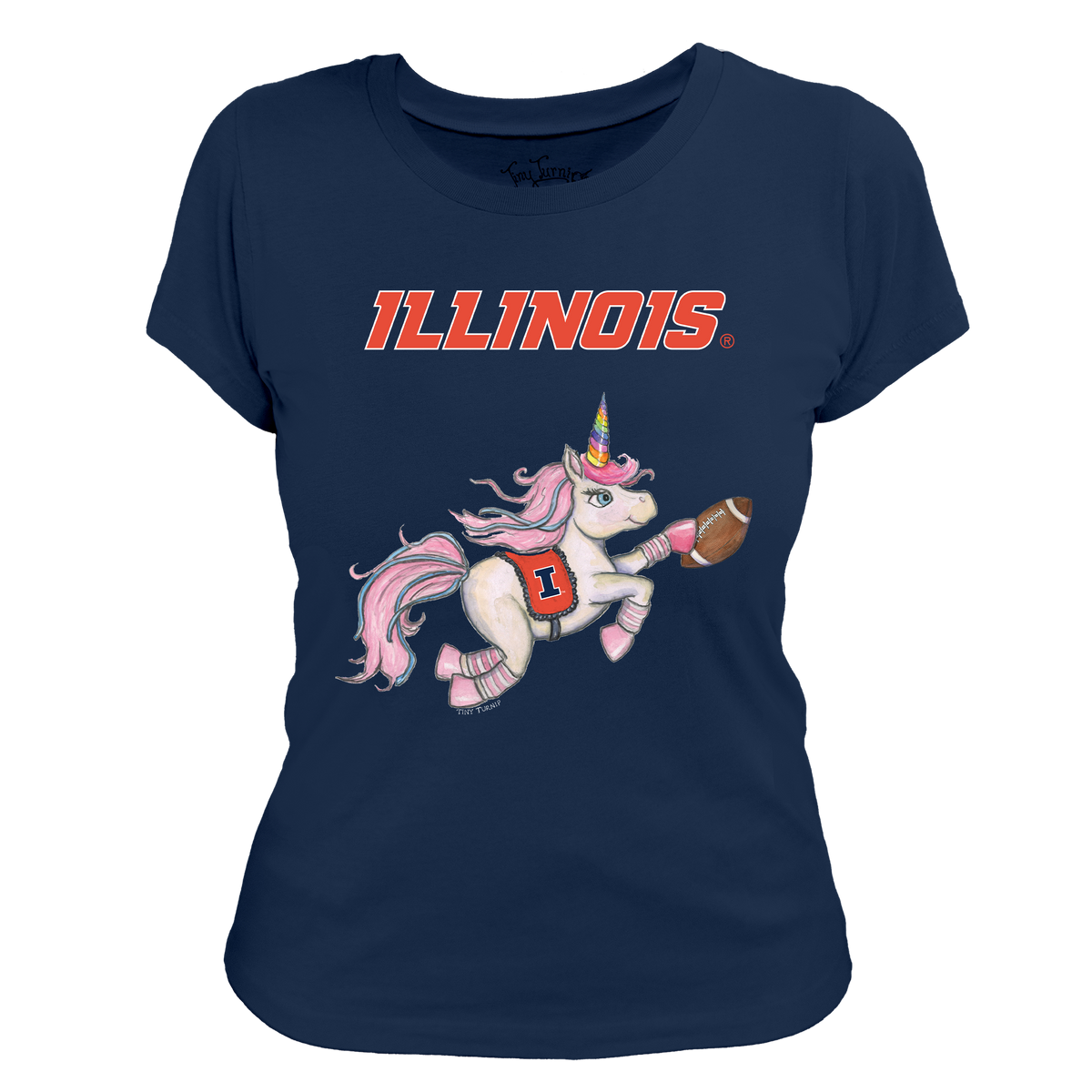 Illinois Fighting Illini Unicorn Women's Tee Shirt