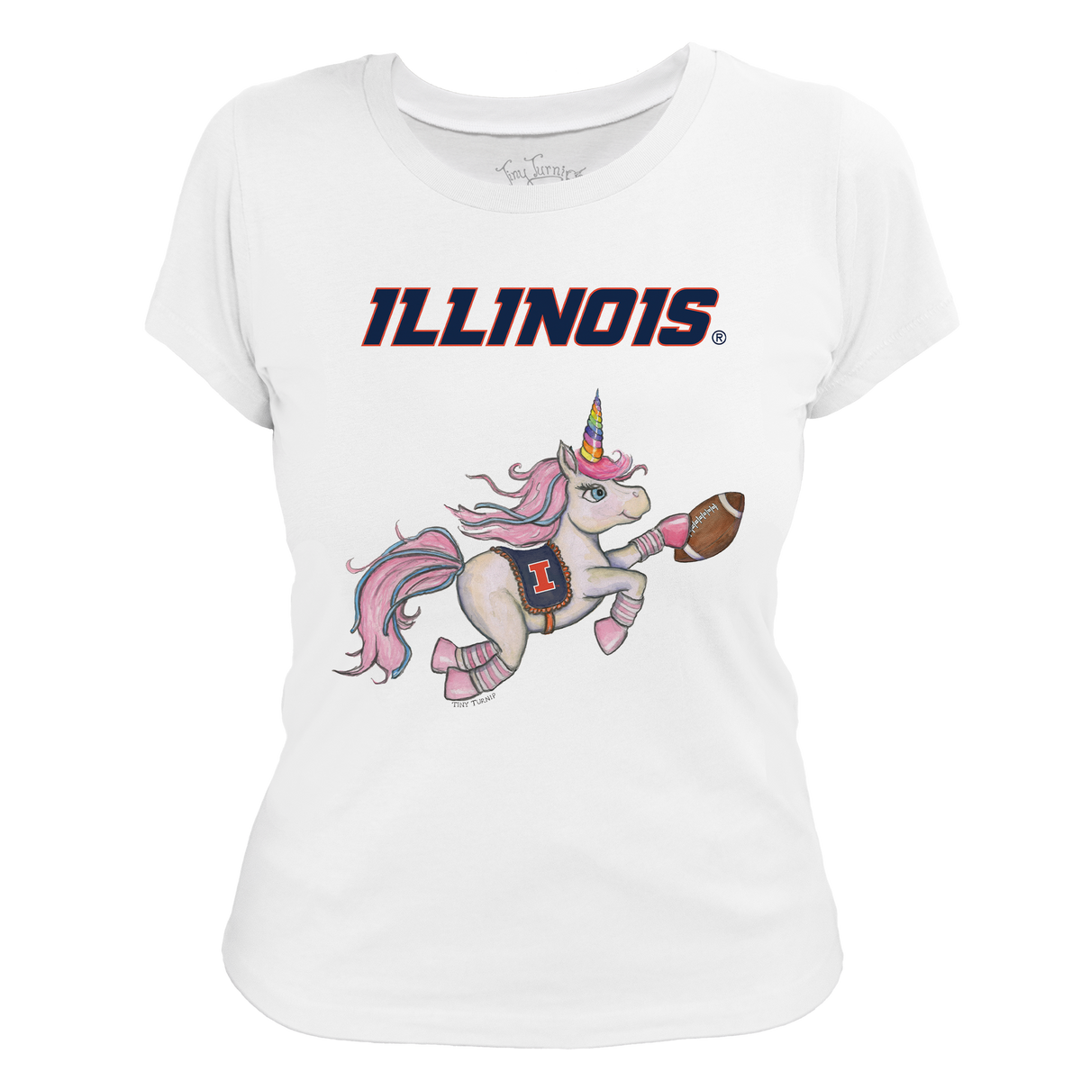 Illinois Fighting Illini Unicorn Women's Tee Shirt